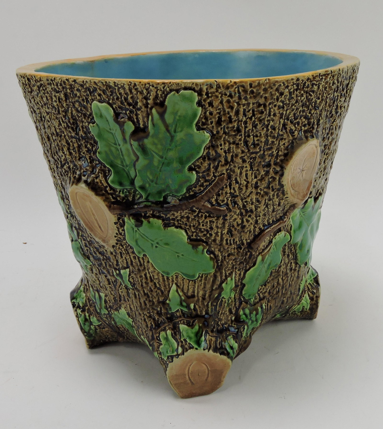Minton majolica rustic cachepot in (1 of 1)