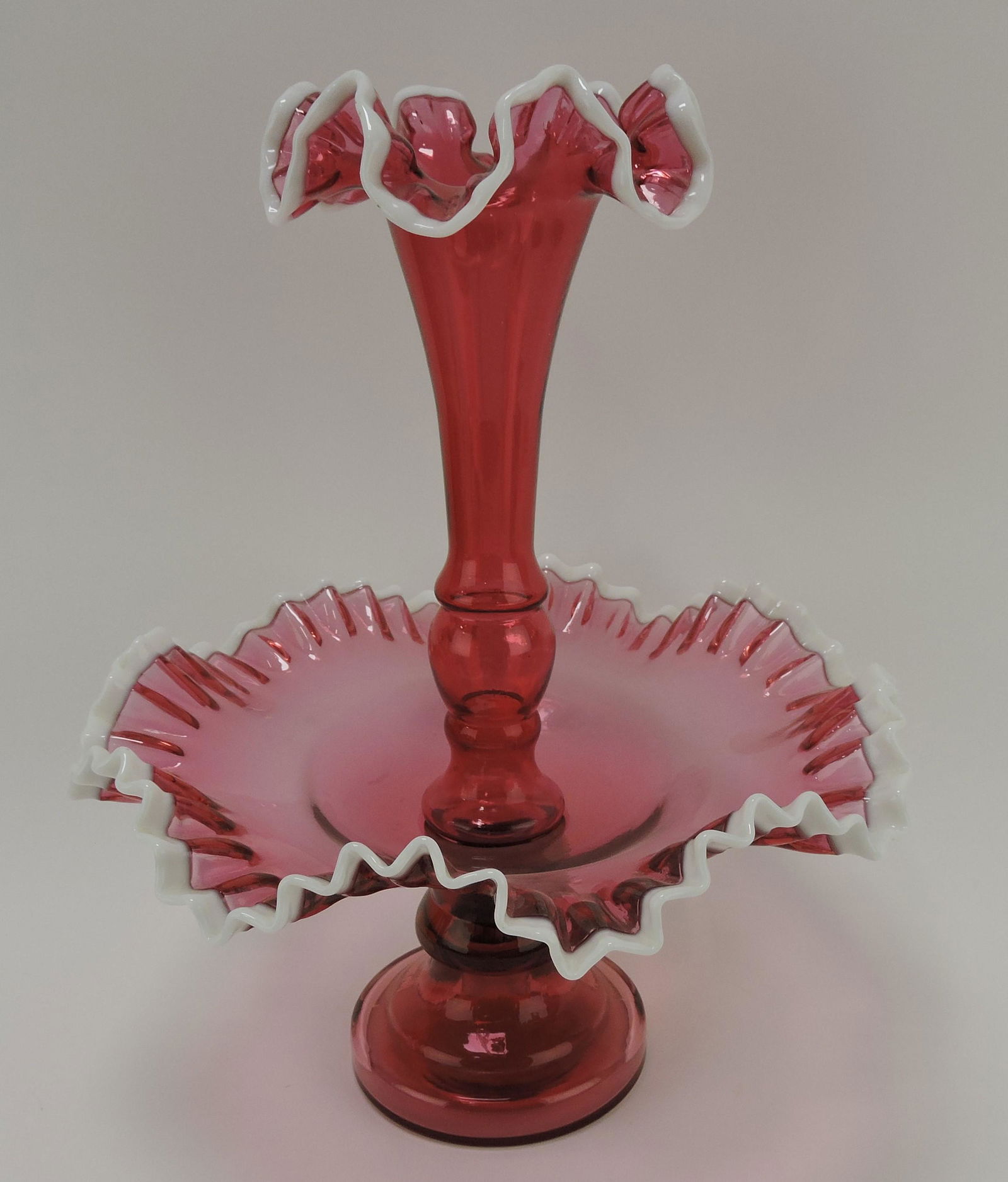 Fenton cranberry with white trim (1 of 1)