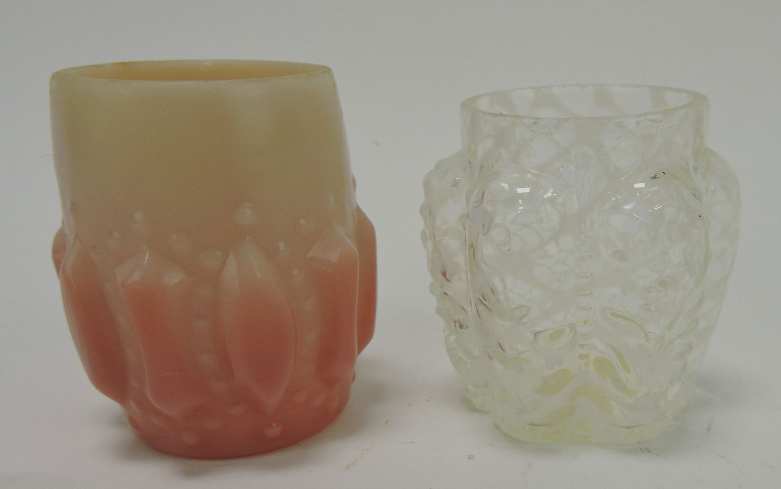 Lot of 2 toothpick holders, pink (1 of 1)