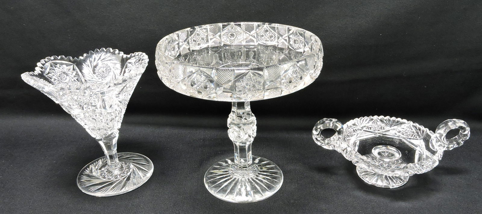 American Brilliant cut glass lot of (1 of 1)