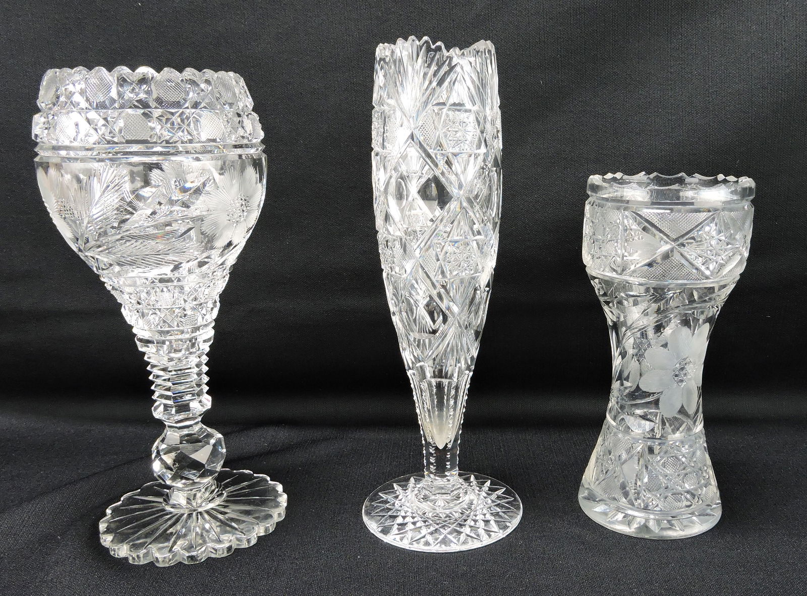 American Brilliant cut glass lot of (1 of 1)