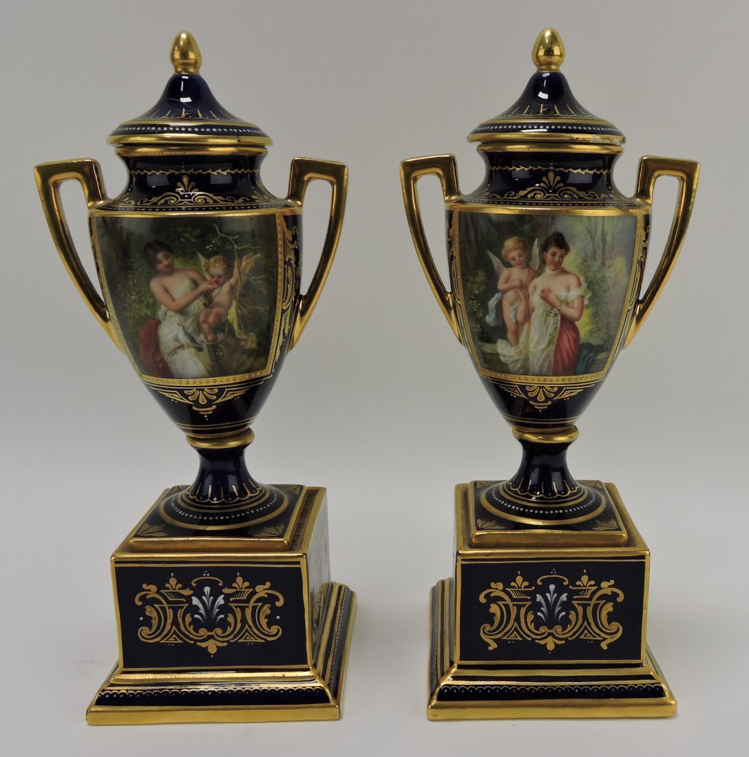 Royal Vienna beehive pair of cobalt (1 of 5)