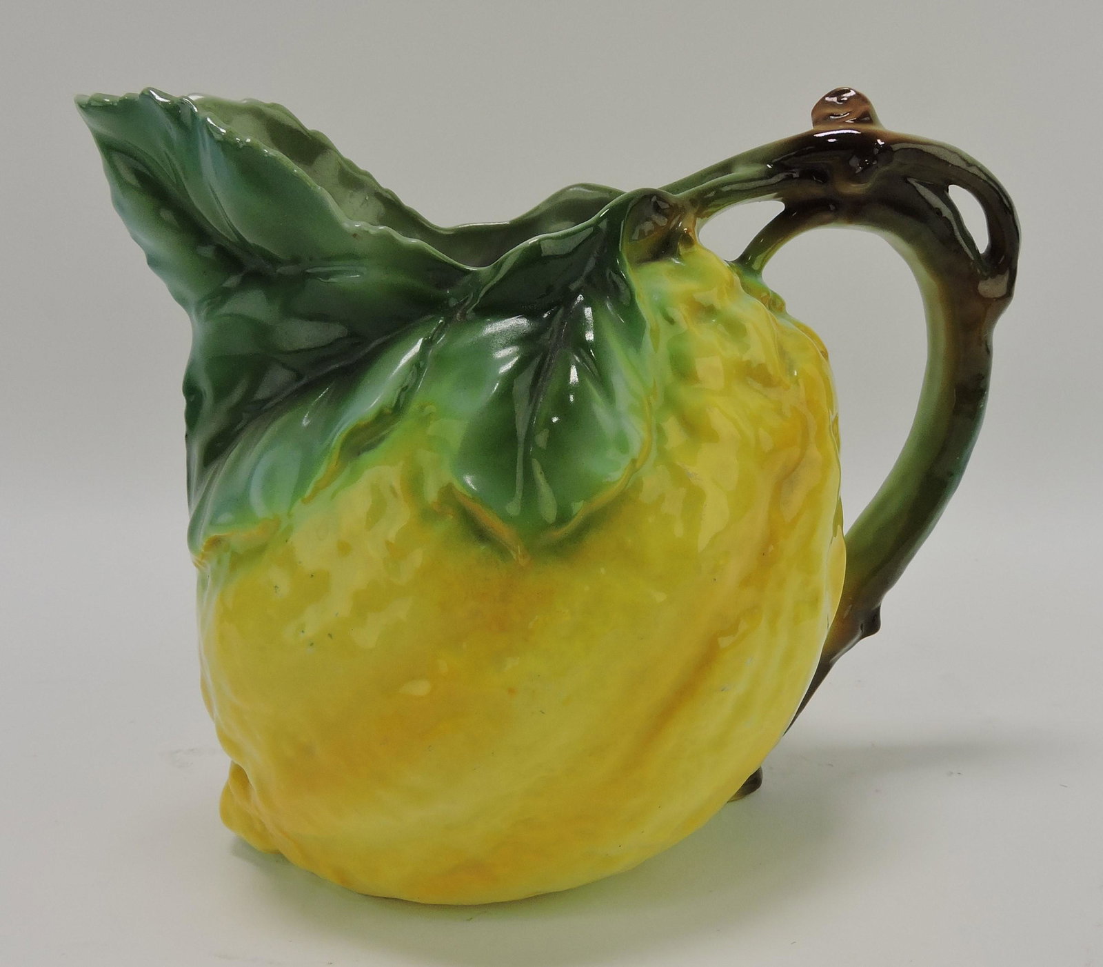 Royal Bayreuth figural lemon water: pitcher, 7"