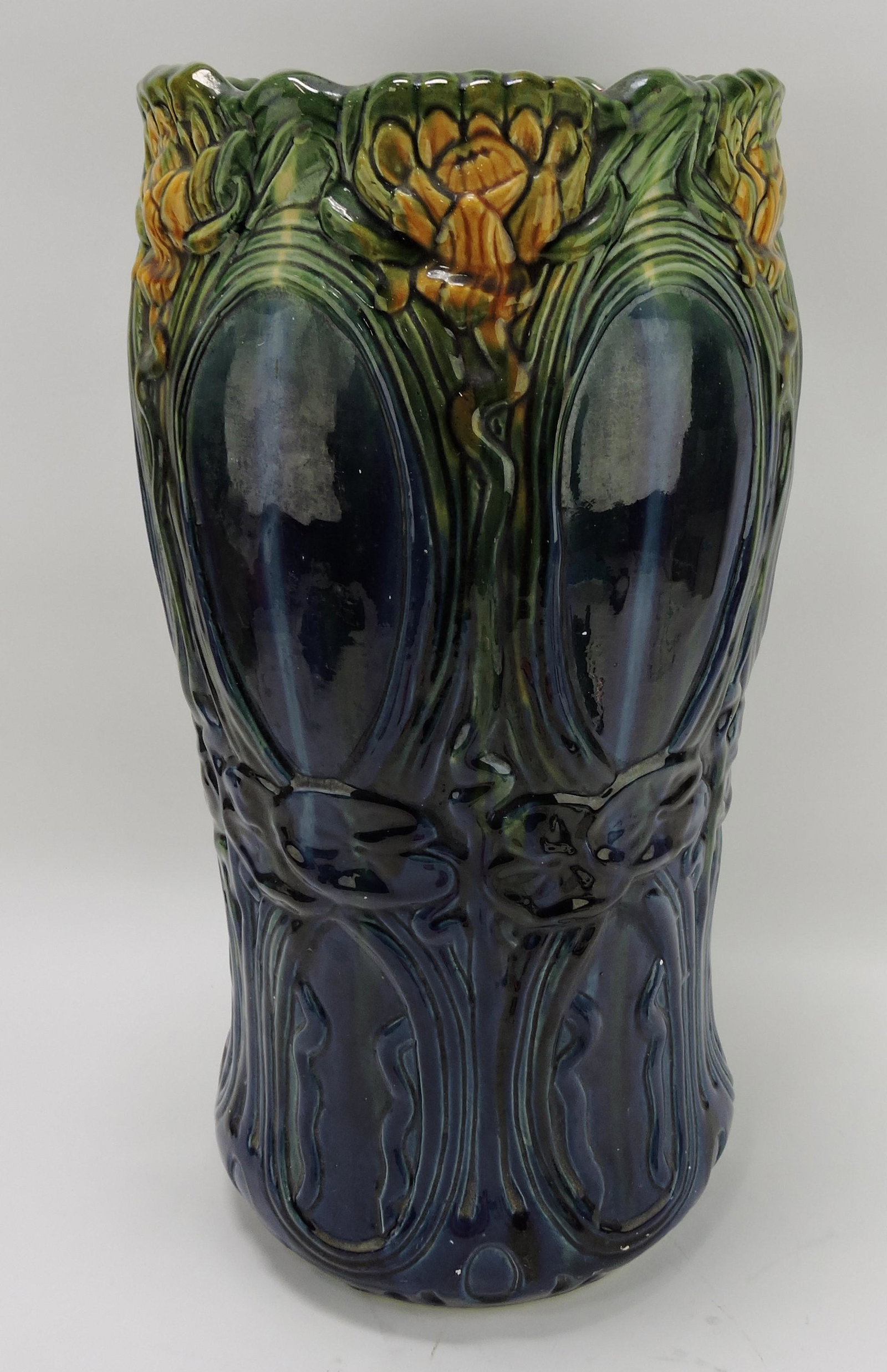 Art pottery umbrella stand, 21" (1 of 1)