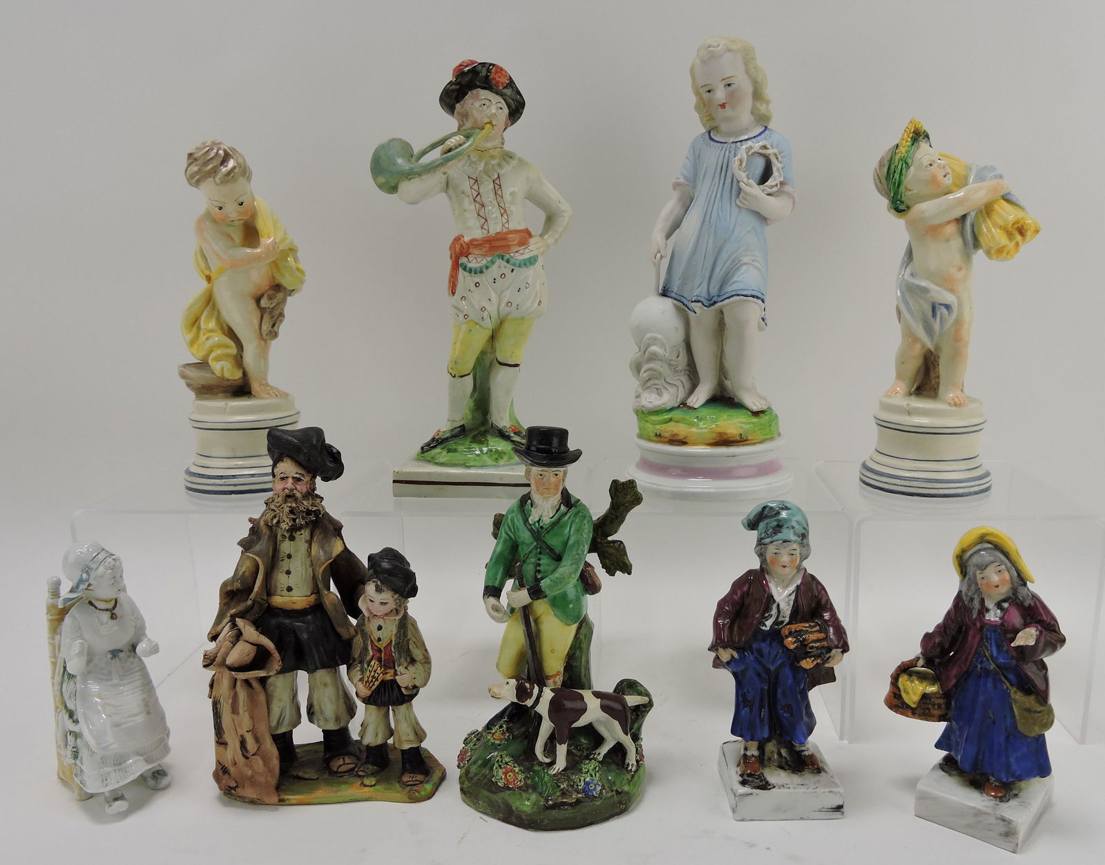 Lot of 9 assorted figures, various (1 of 1)