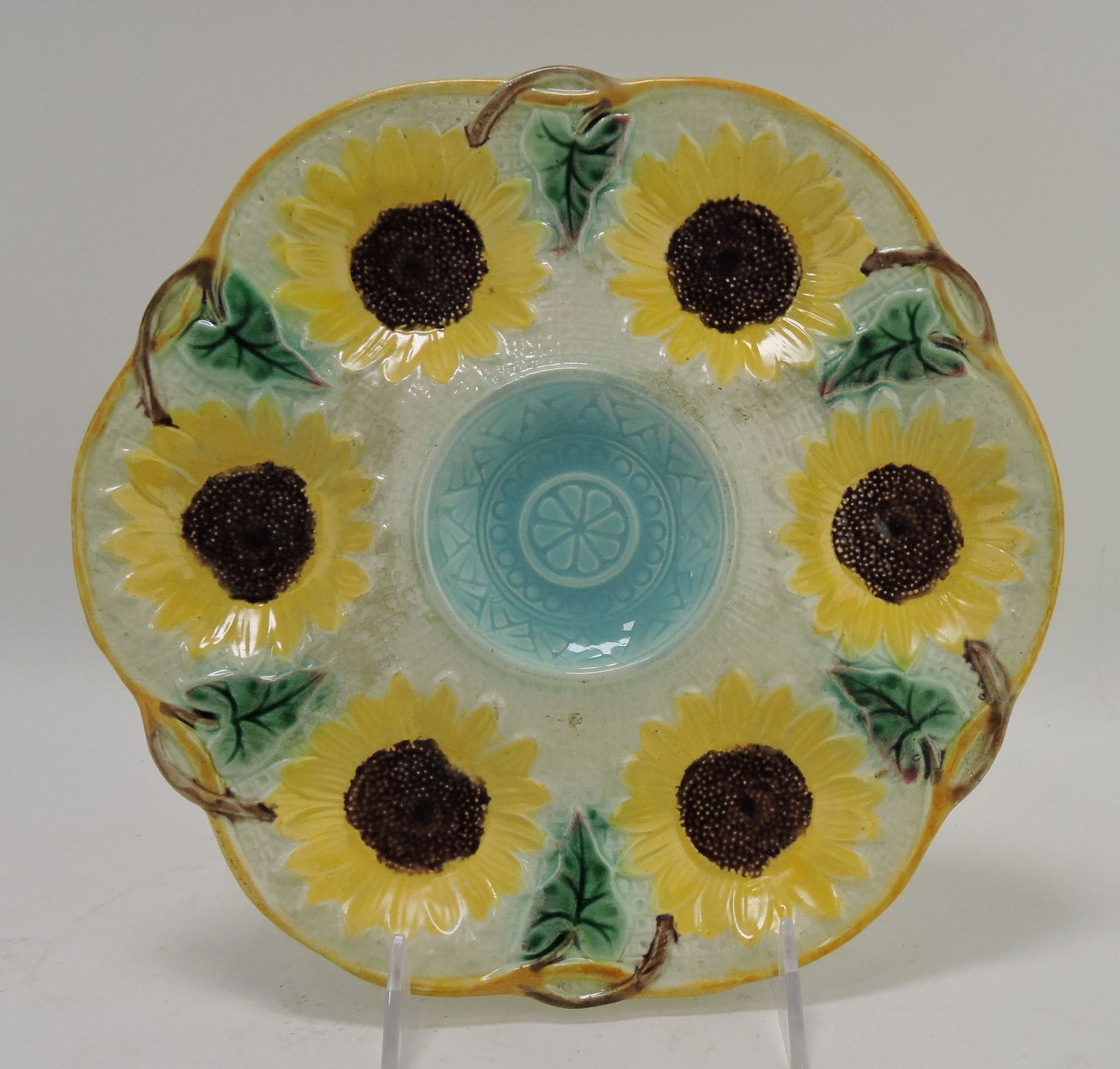 Samuel Lear majolica sunflower (1 of 1)