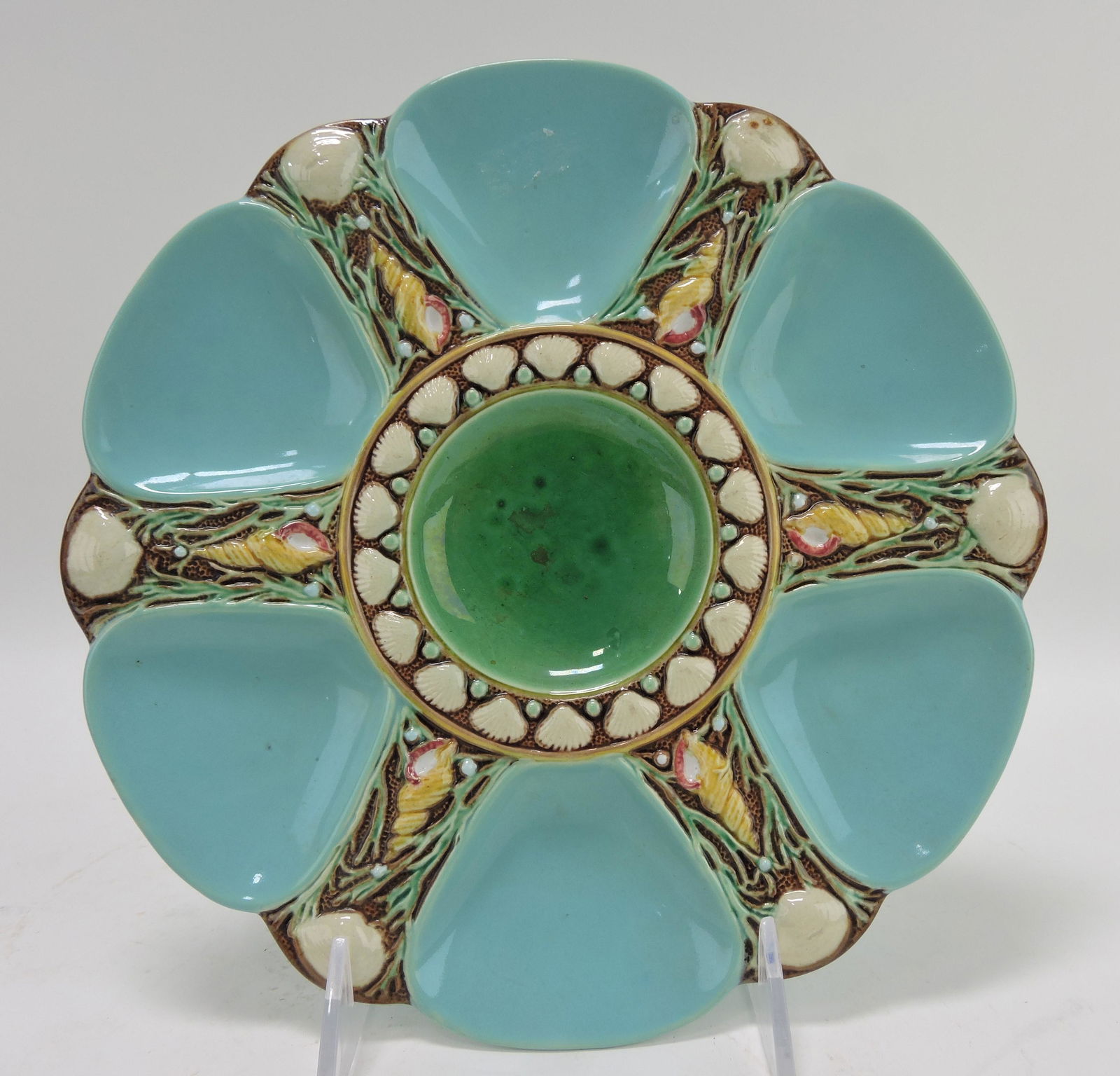 Minton majolica turquoise 6 well (1 of 1)