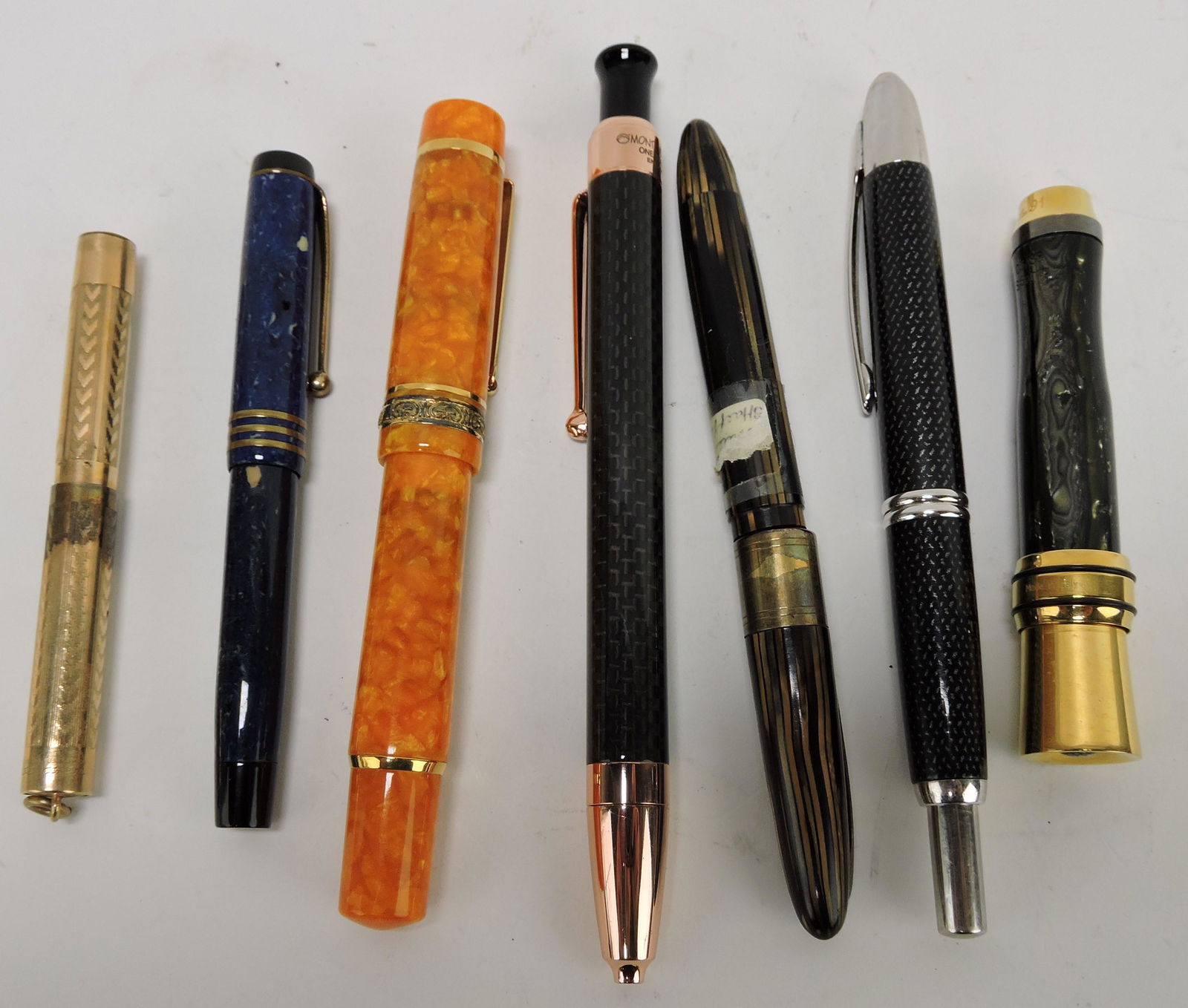Lot of 7 fountain and other pens: (1 of 1)