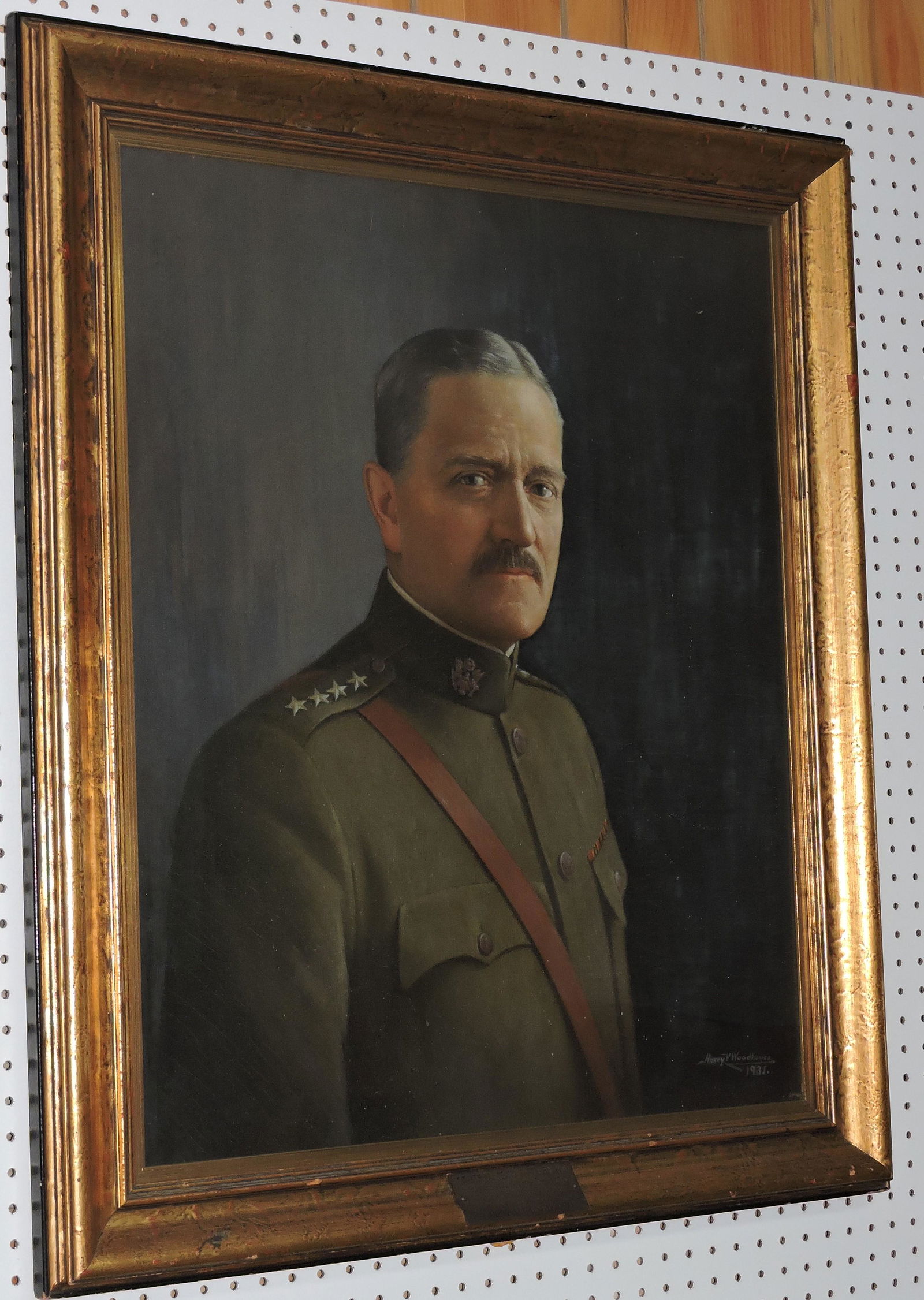 General John Pershing oil on canvas (1 of 3)