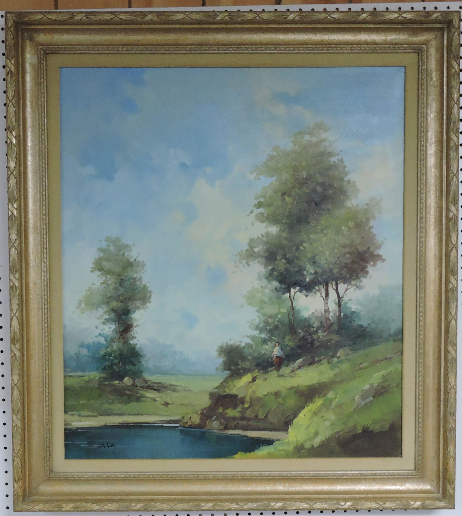 J. Della Selva (Italian b.1922) oil on (1 of 2)