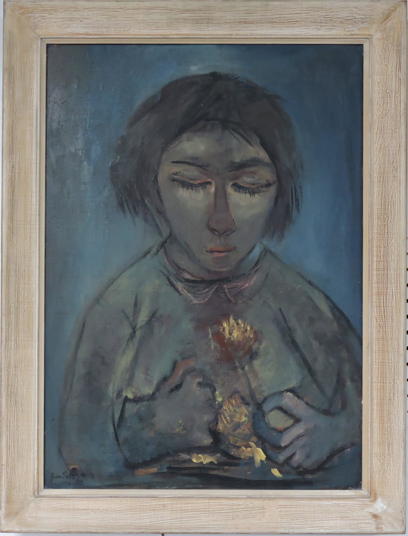 Joan Erbe 1956 (American 1926-2014): oil on canvas, 28"x20"