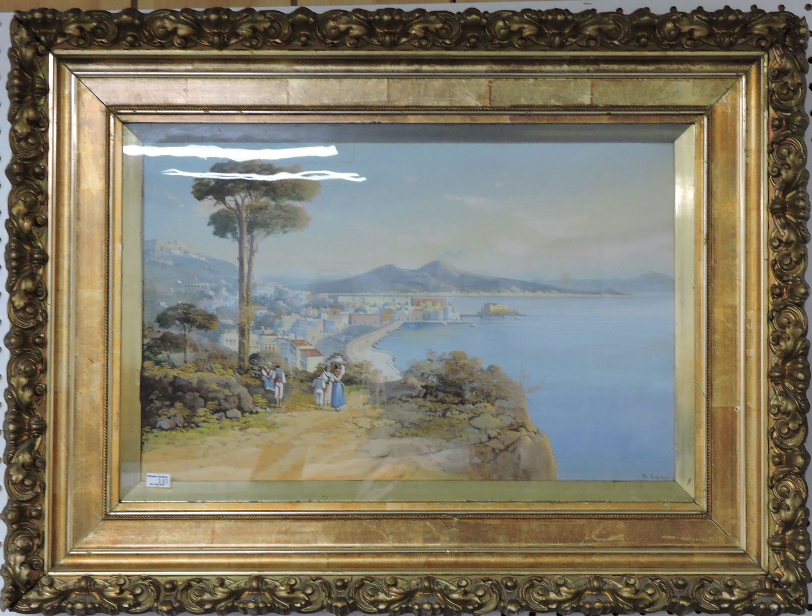 Y. Gianni (Italian) watercolor of scene (1 of 2)