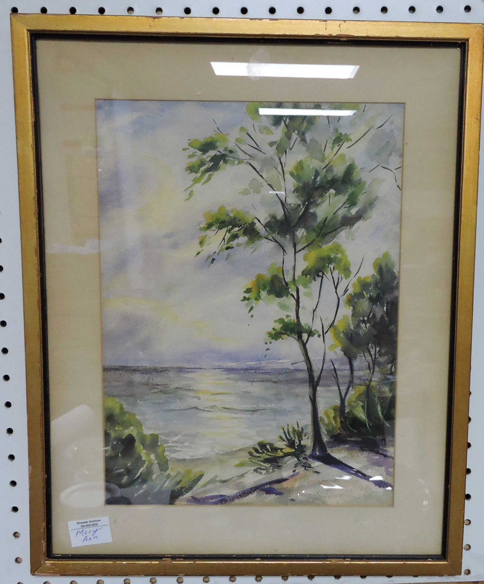 Watercolor of beach scene, 15"x11" (1 of 1)