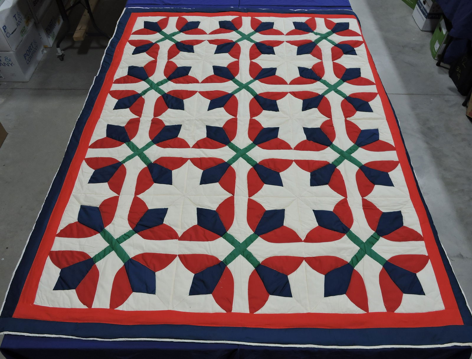 Multi color quilt, 94"x72" (1 of 1)