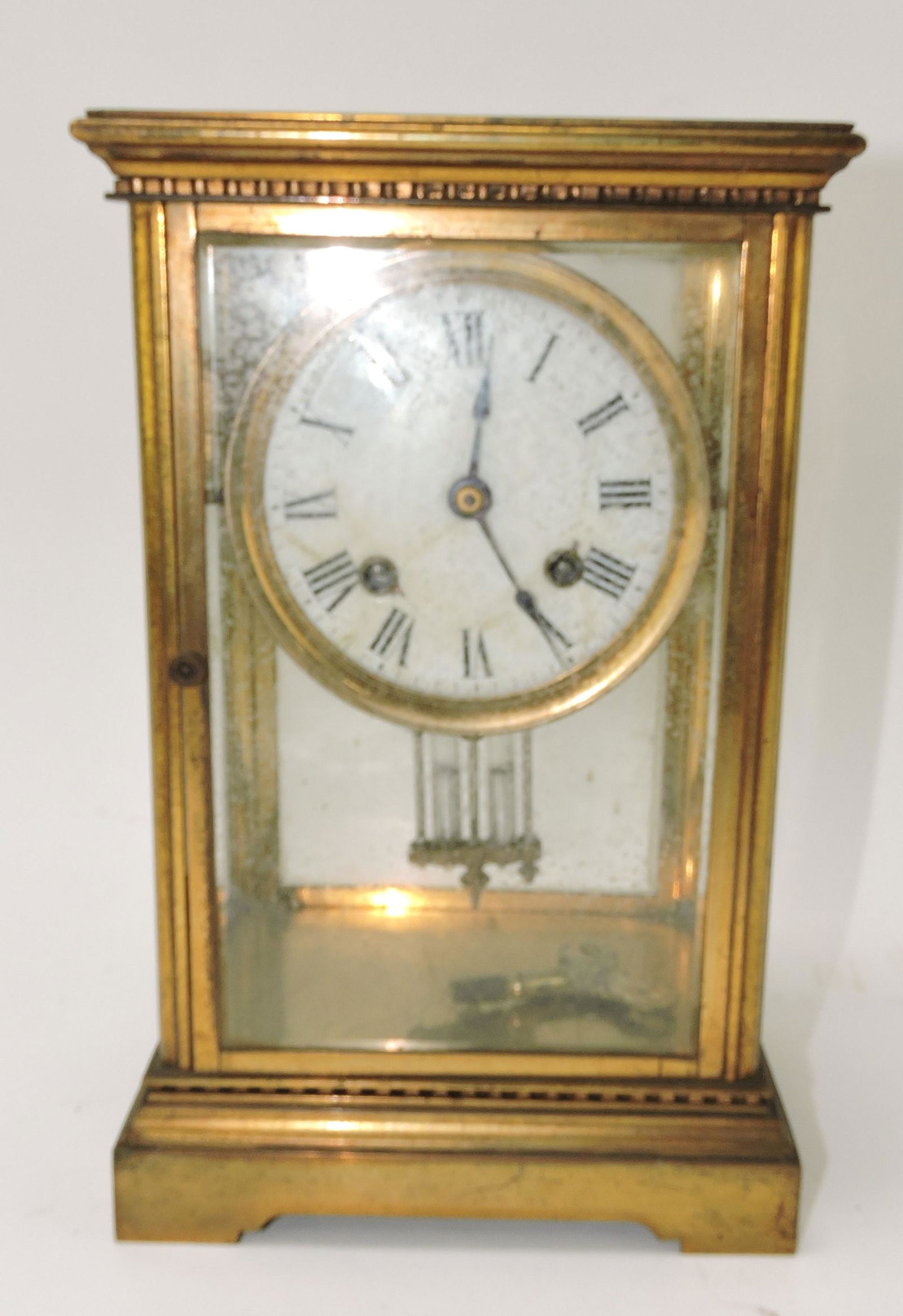 Brass German carriage clock, 10 1/2" (1 of 1)
