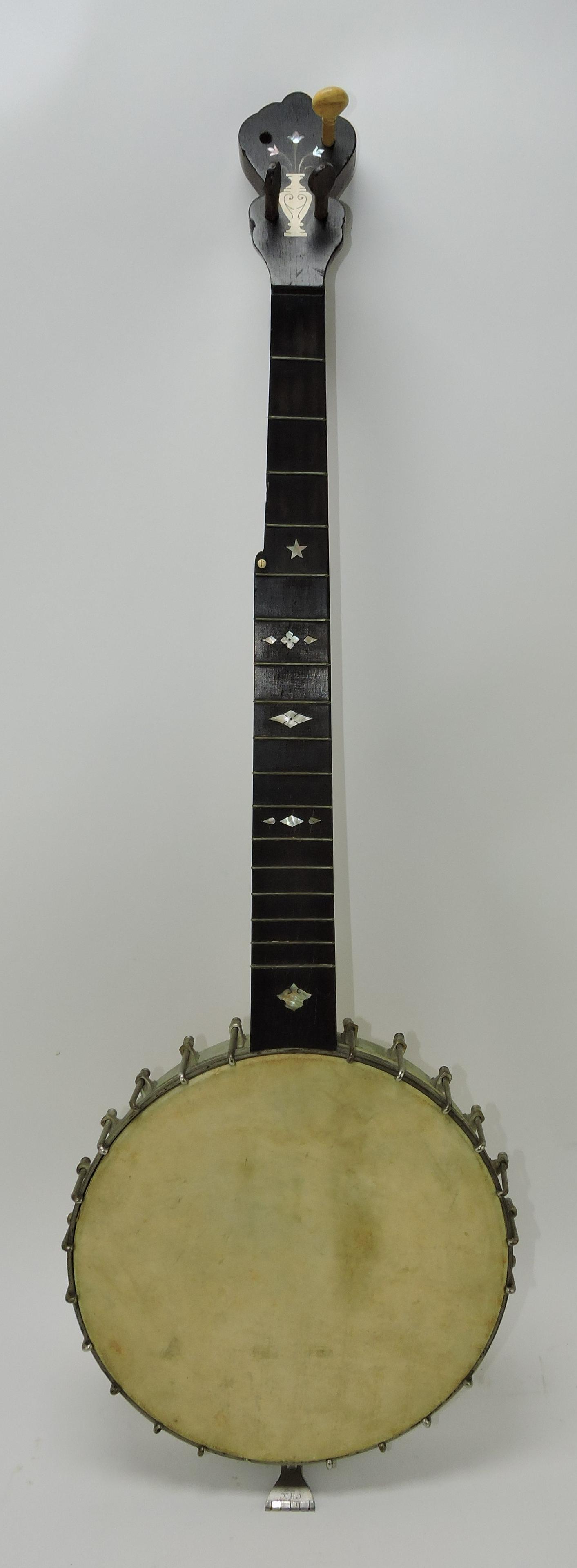 Banjo with MOP inlay, no strings (1 of 1)