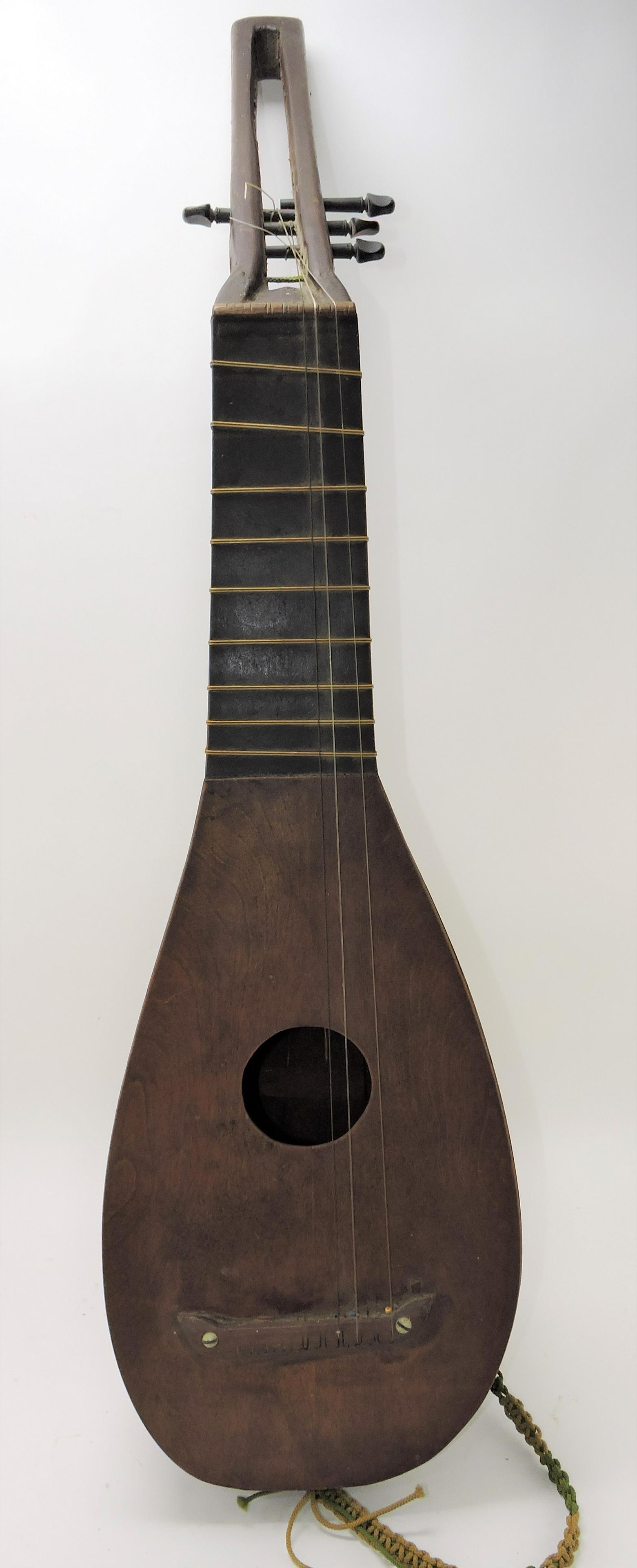 Large foreign mandolin style string: instrument, 48"l