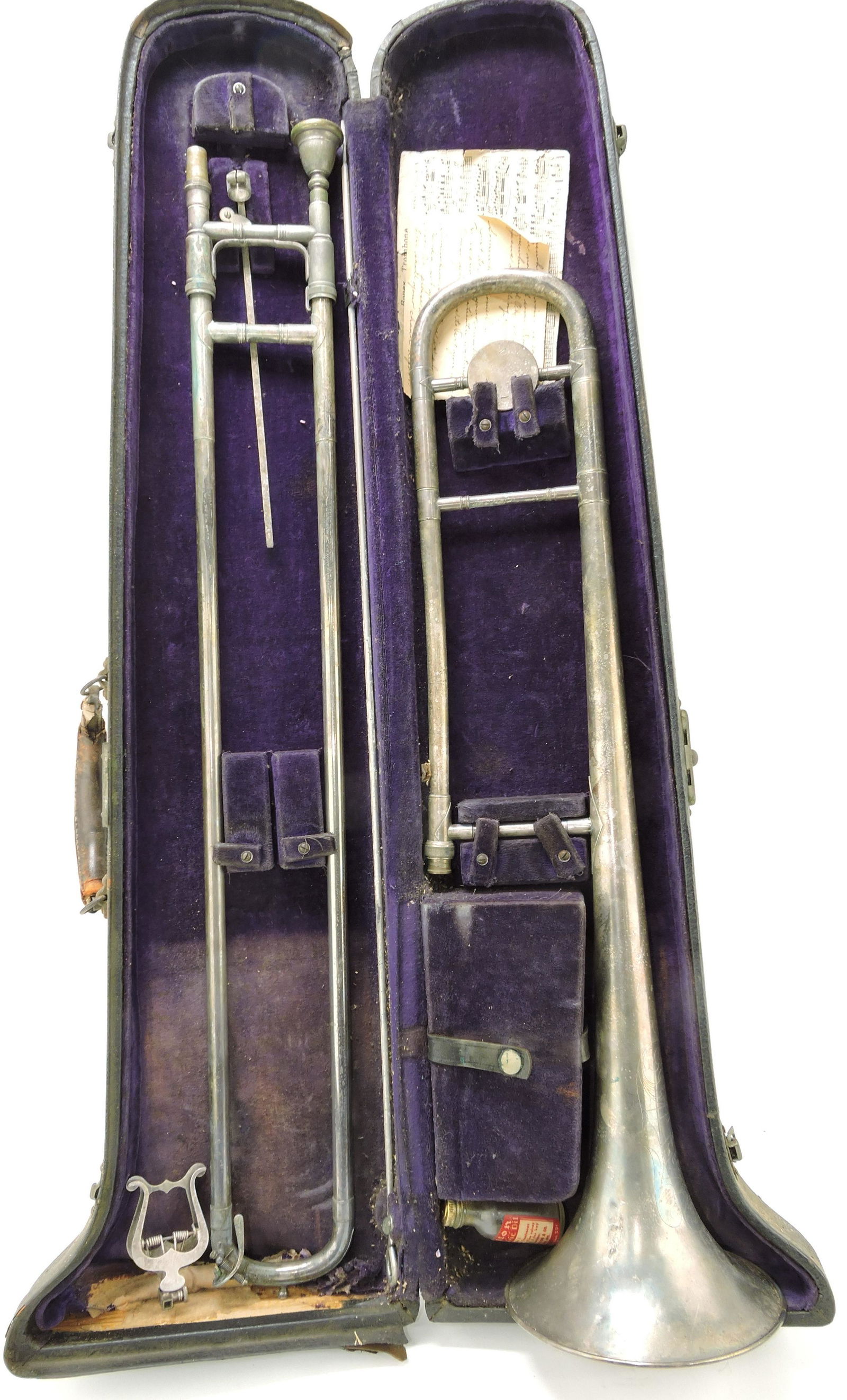 Conn early nickel over brass trombone (1 of 1)