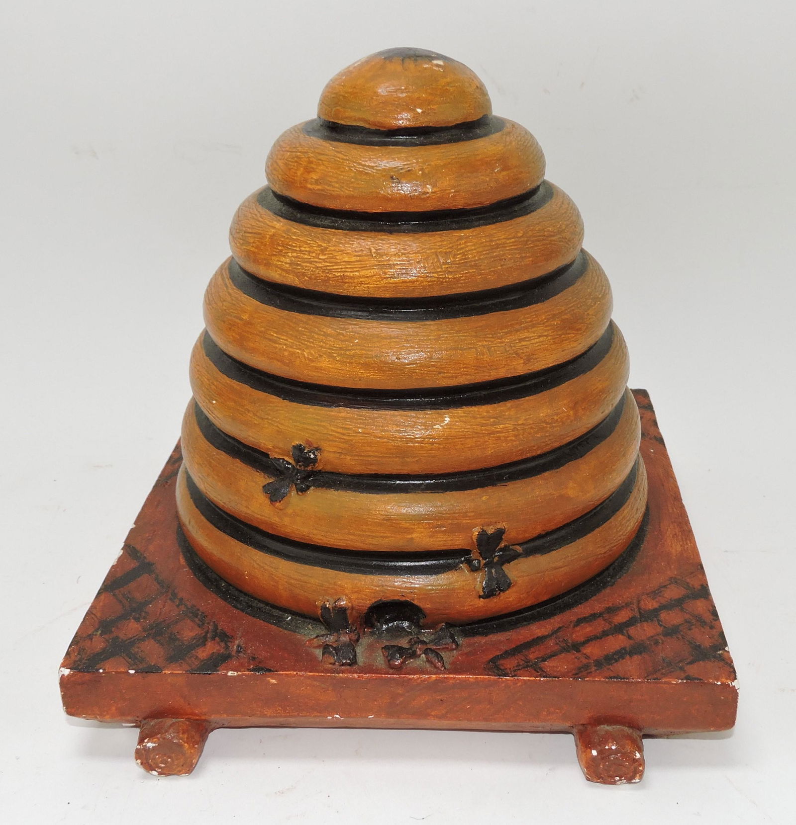 Odd Fellows chalk beehive, 9", (1 of 1)