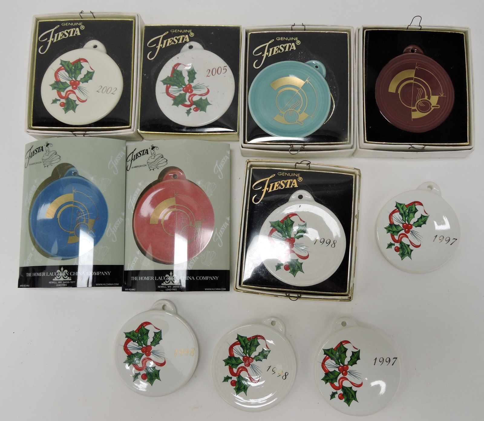 Fiesta Post 86 lot of 11 Christmas: ornaments