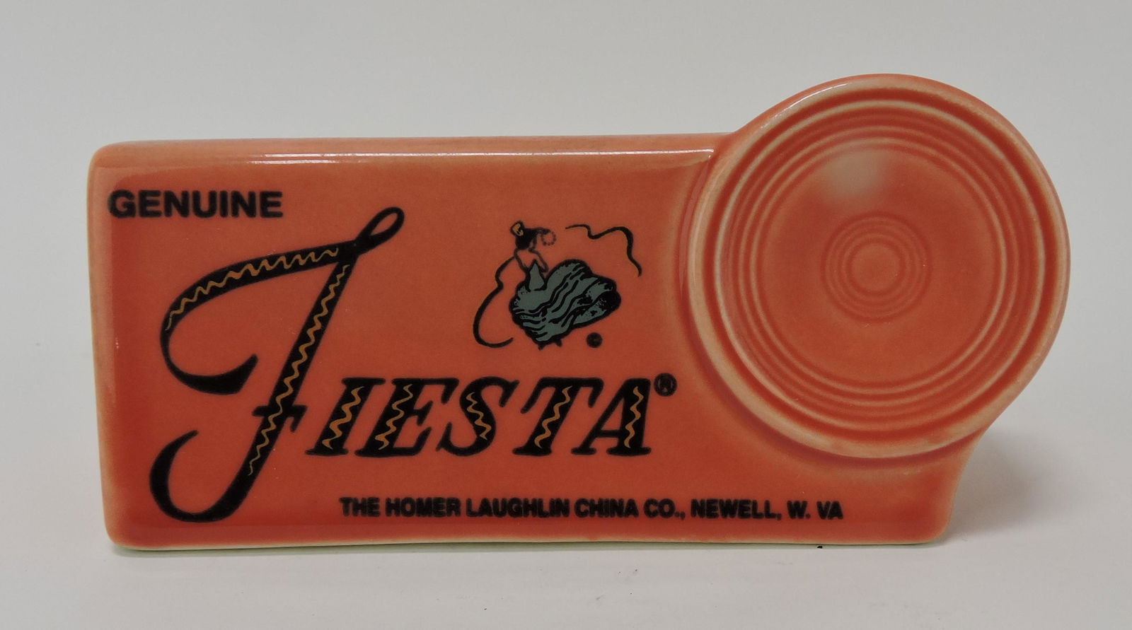 Fiesta Post 86 persimmon shelf sign (1 of 1)