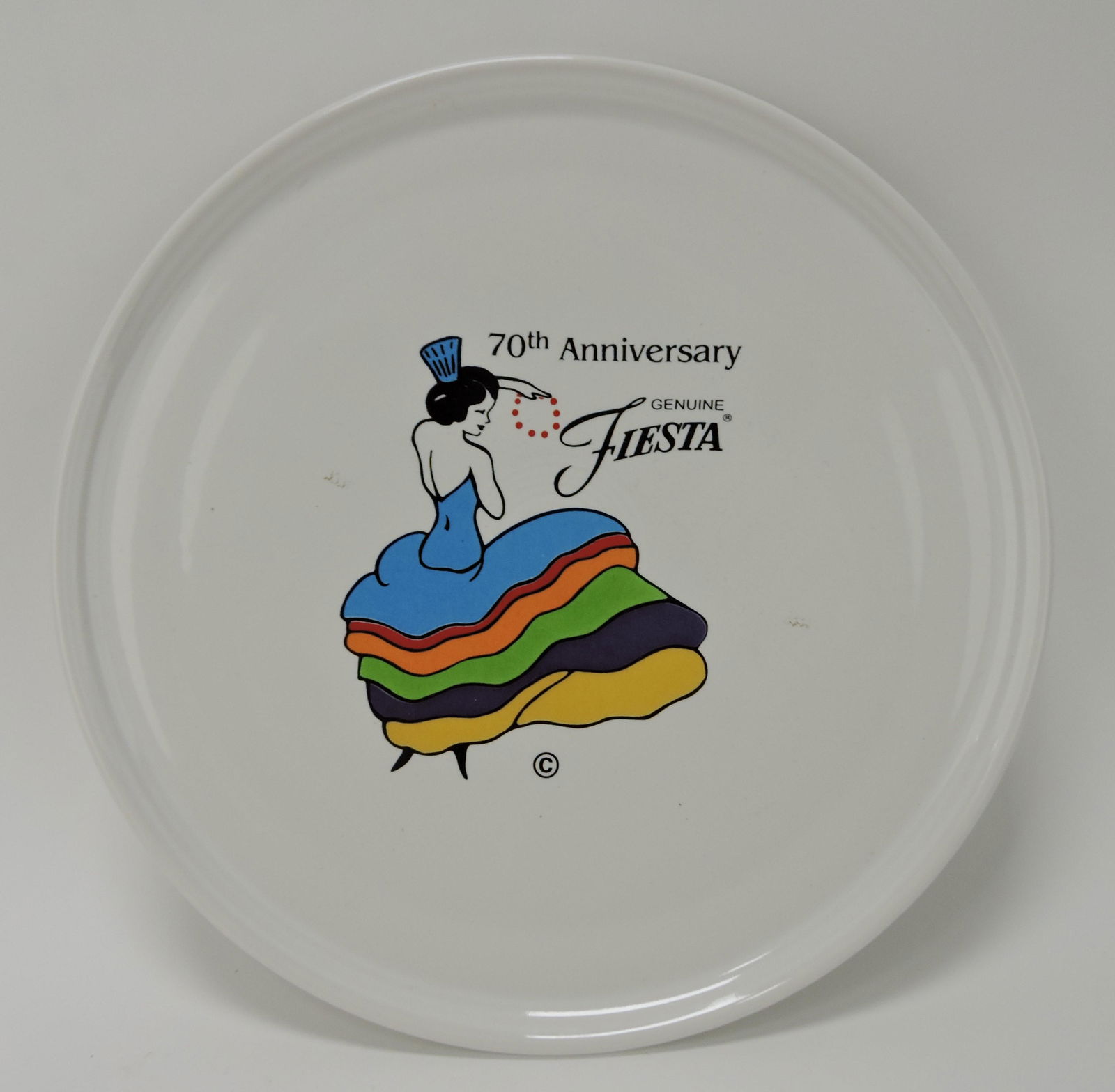 Fiesta Post 86 dancing girl tray, (1 of 1)