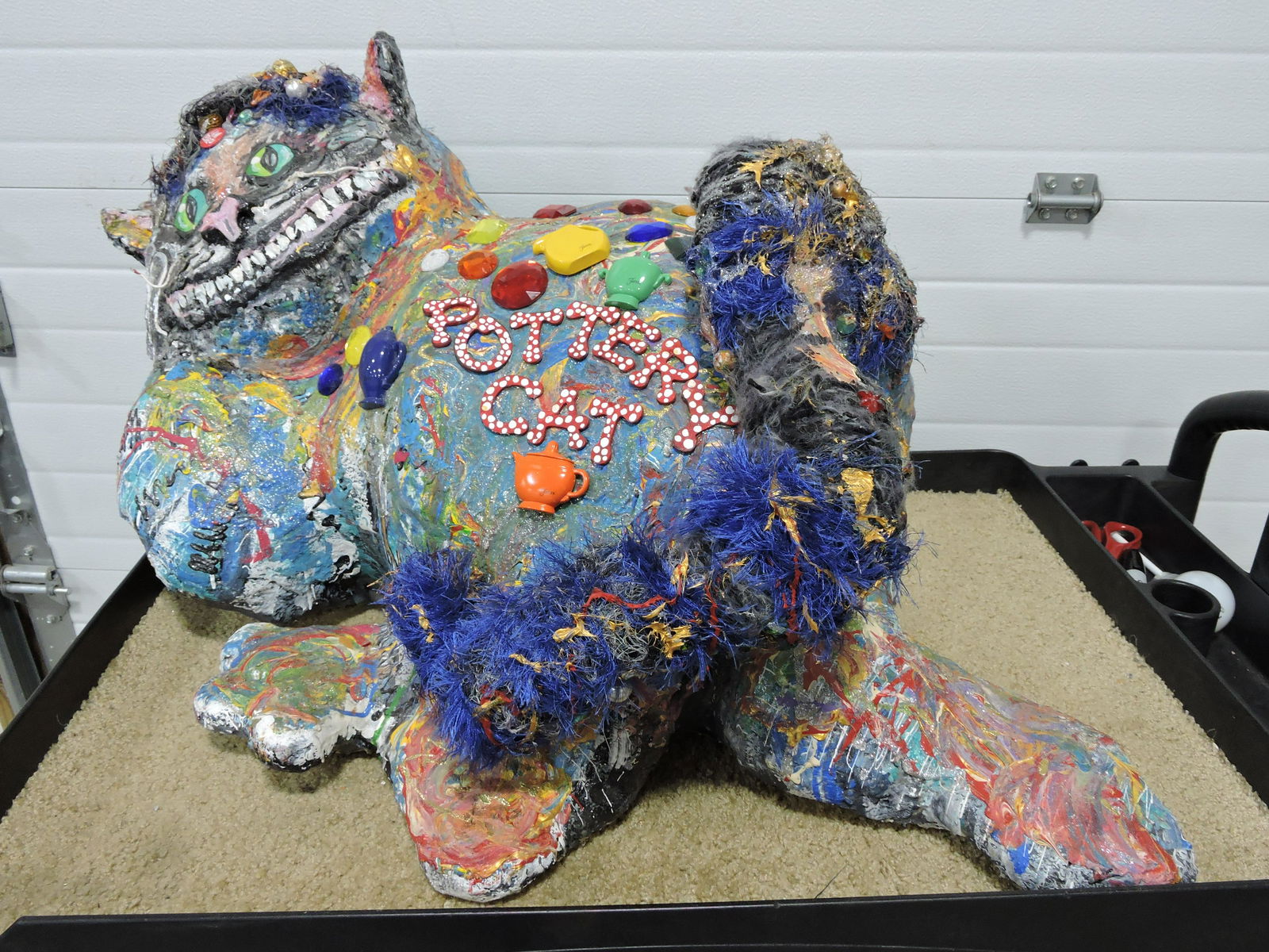 Fiesta "Cheshire Cat" paper mache` (1 of 4)