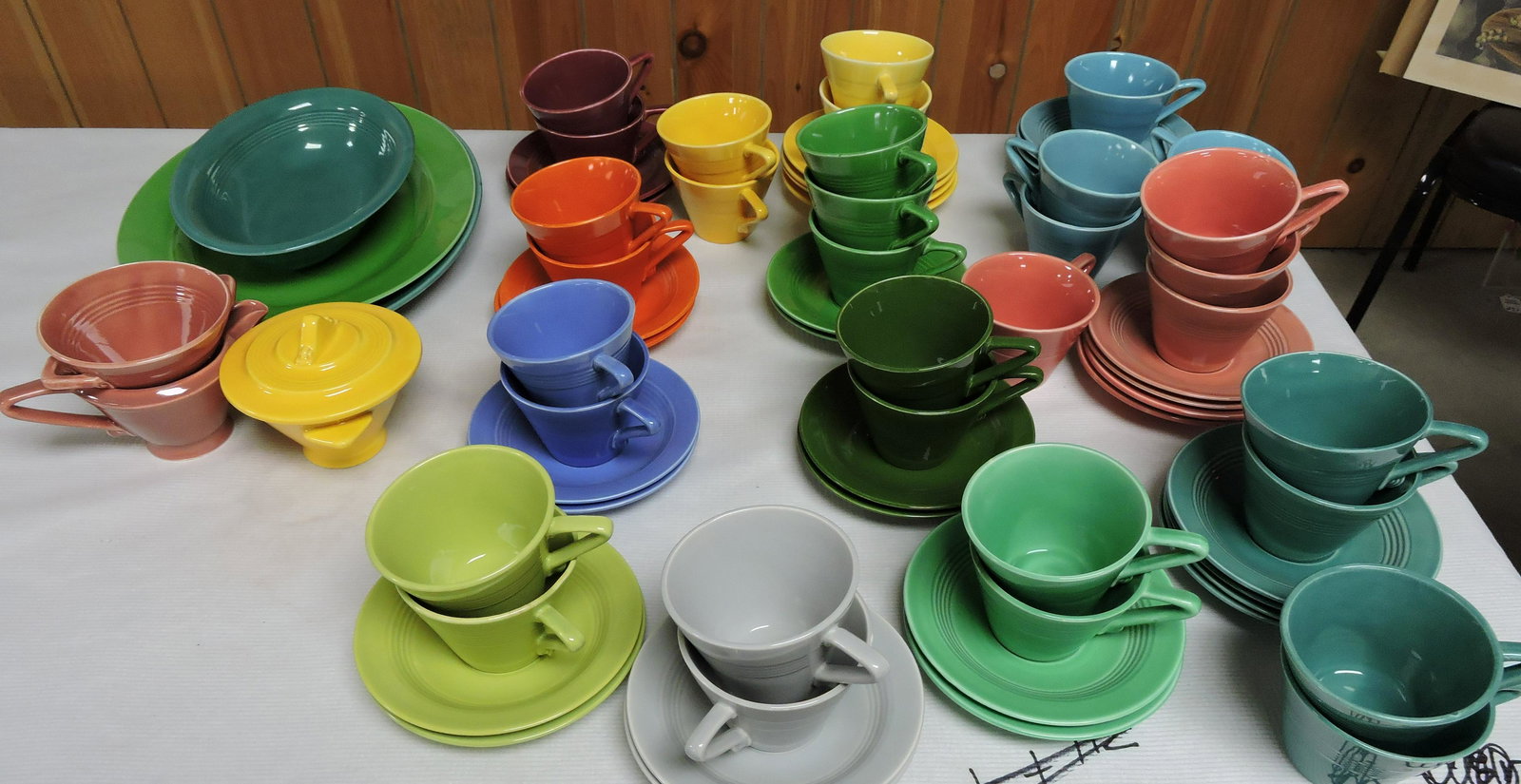 Fiesta Harlequin lot of 75 pieces,: various condition