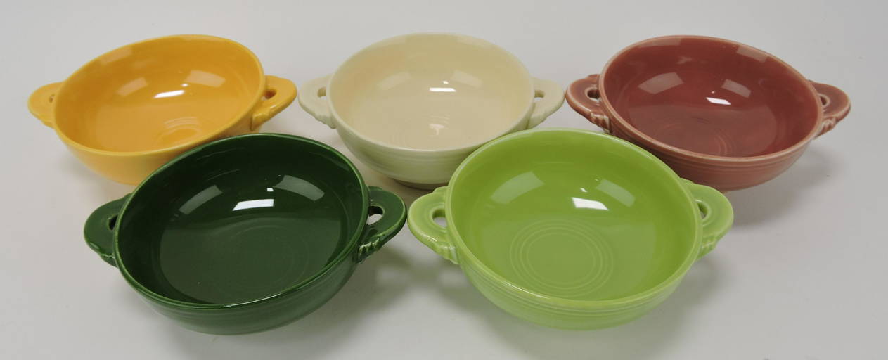 Fiesta cream soup group, (0483) on Jun 25, 2022 Strawser Auction