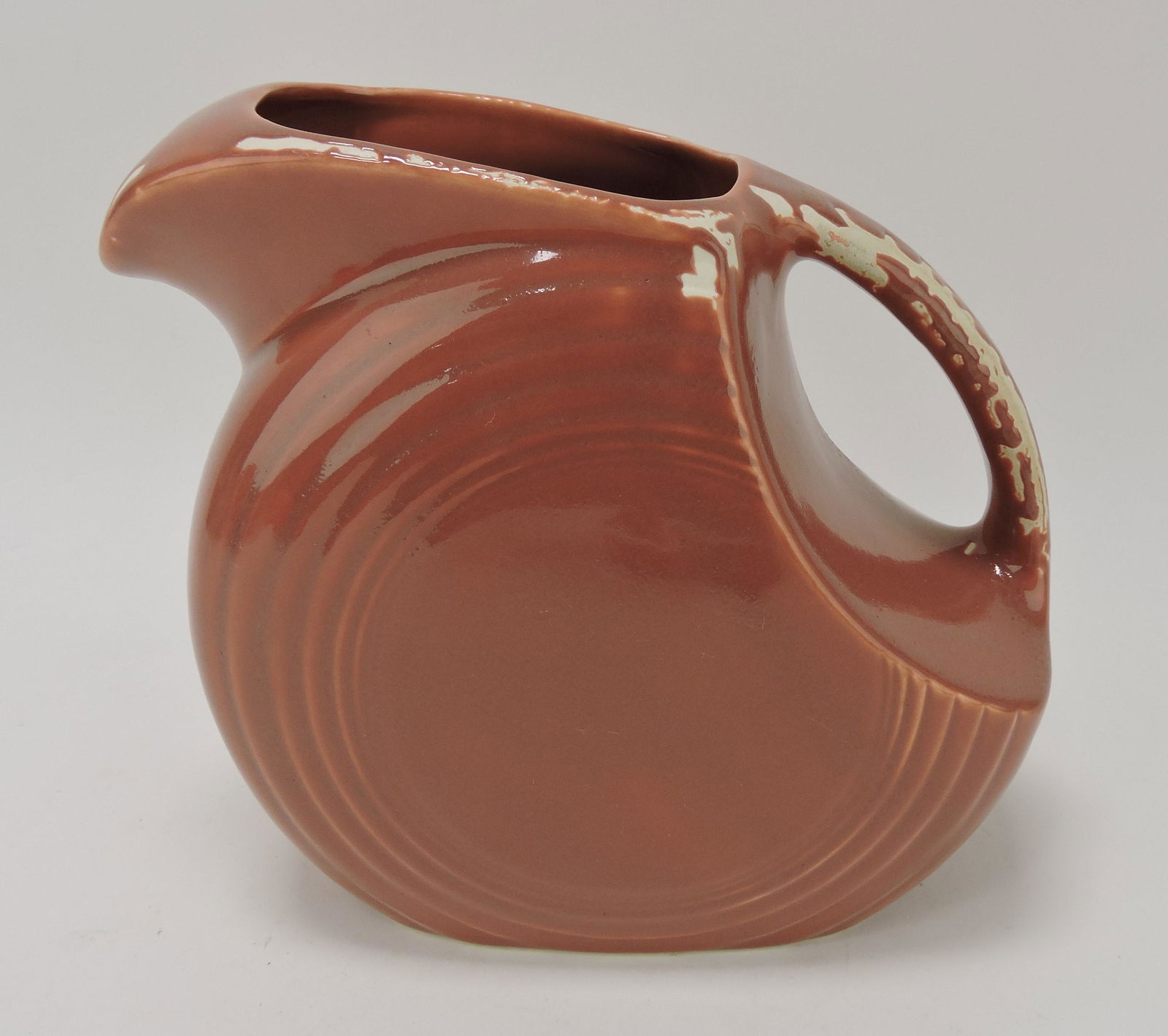 Fiesta disc water pitcher, rose, (1 of 1)