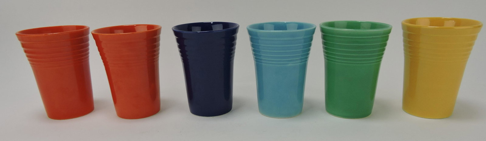 Fiesta water tumbler group,: 6, mixed colors