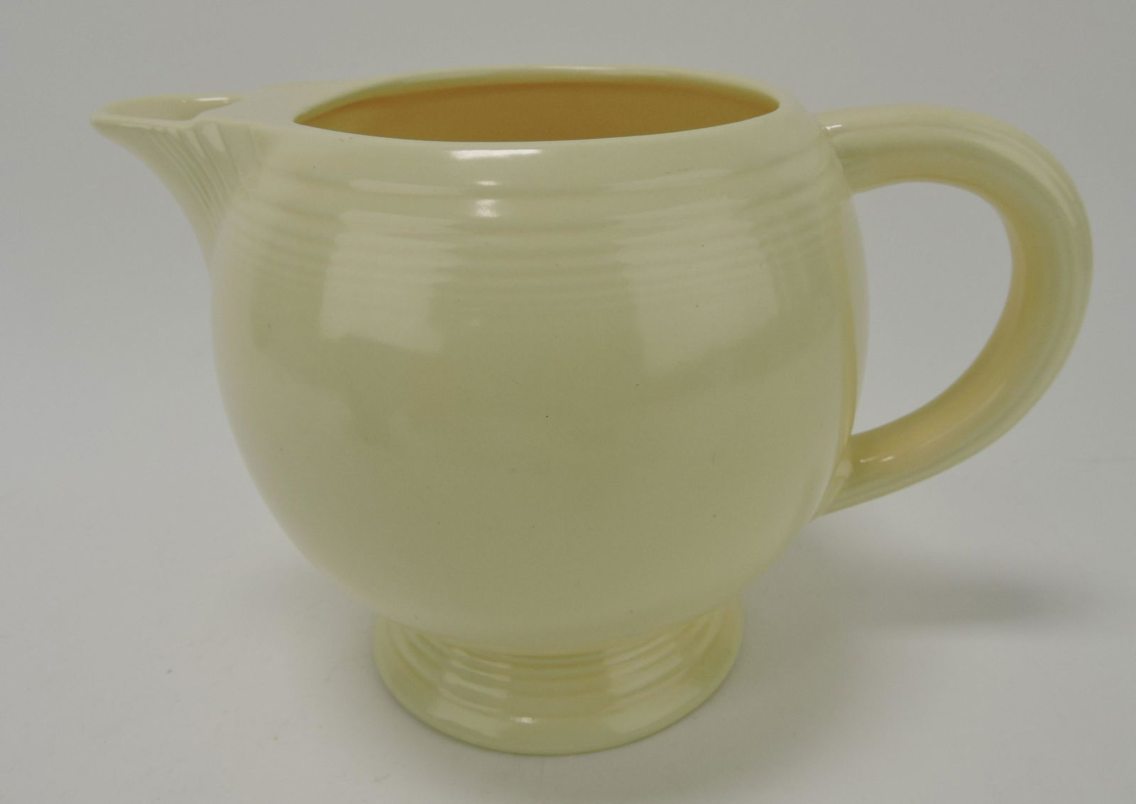 Fiesta ice lip pitcher, ivory (1 of 1)