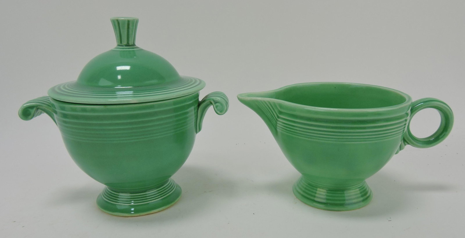 Fiesta cream & sugar, green: .