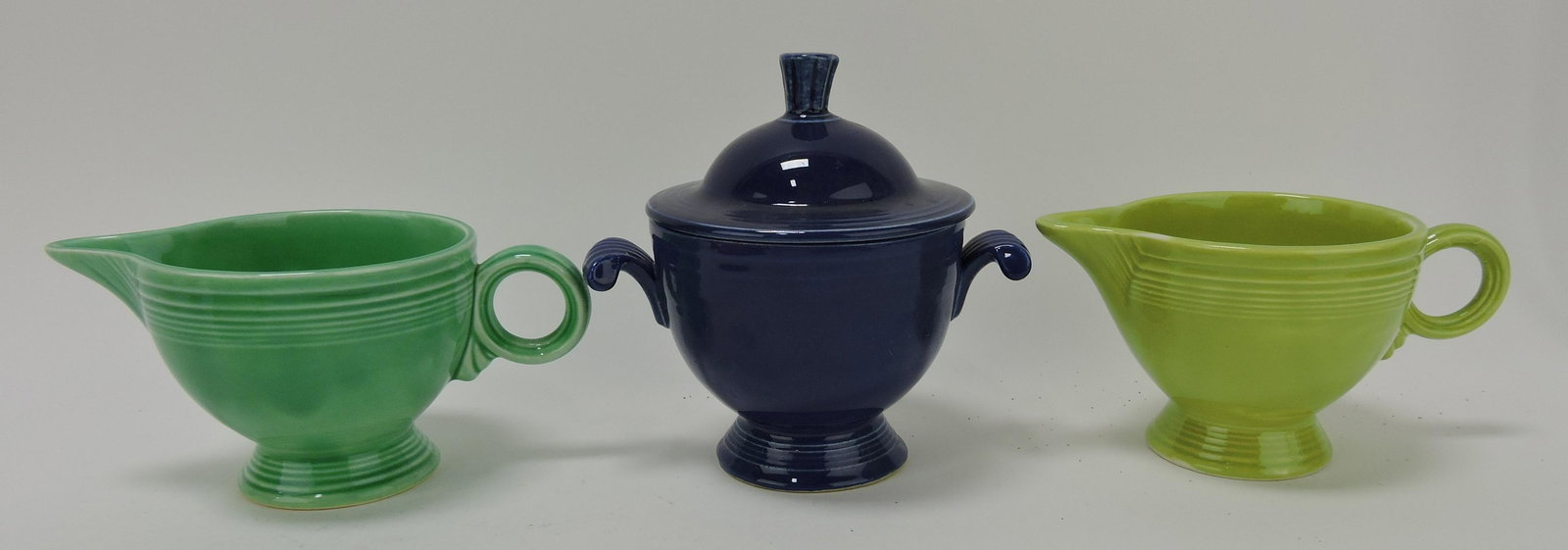 Fiesta lot of 2 creamers & 1 sugar: .