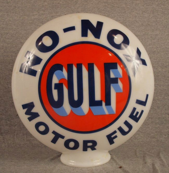 GULF NO-NOX GAS PUMP GLOBE