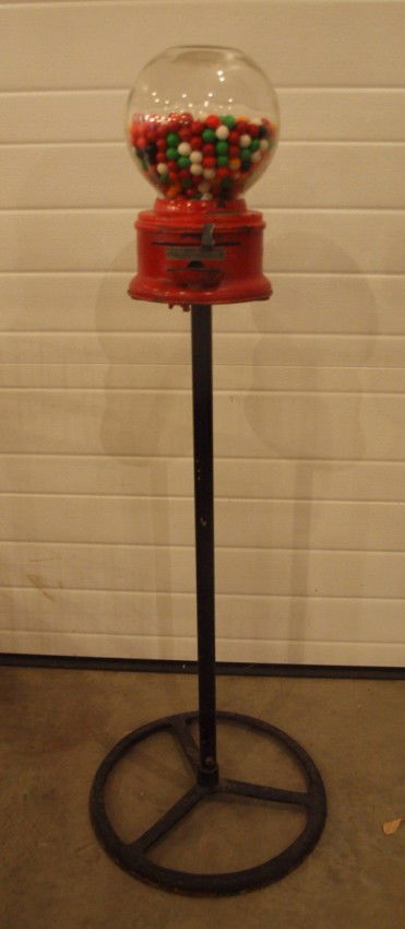 Ford Gum Machine Co., gum ball machine on stand, #: Ford Gum Machine Co., gum ball machine on stand, #56209
