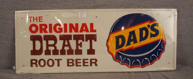 Dad's Root Beer sign, 31" x 12": Dad's Root Beer sign, 31" x 12"