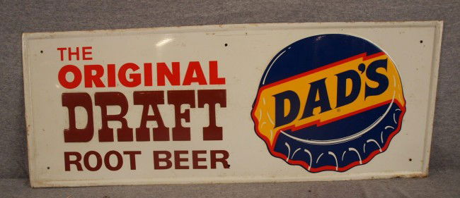 Dad's Root Beer sign, 31" x 12": Dad's Root Beer sign, 31" x 12"