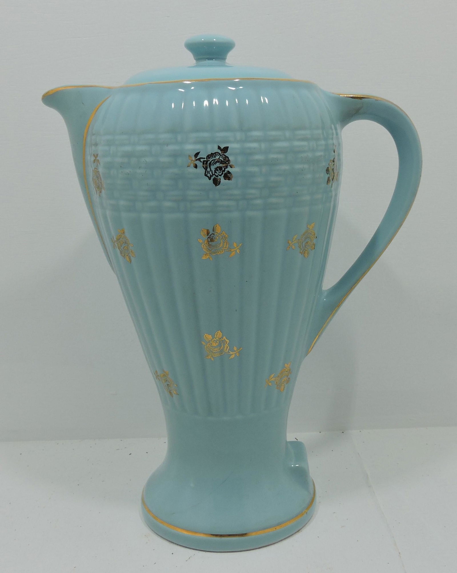 Hall China basketweave coffee percolator (1 of 1)