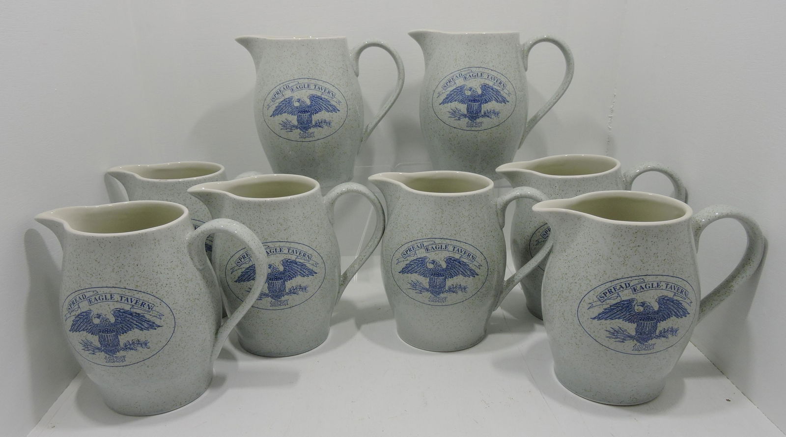 Hall China lot of 8 Spread Eagle Tavern (1 of 1)