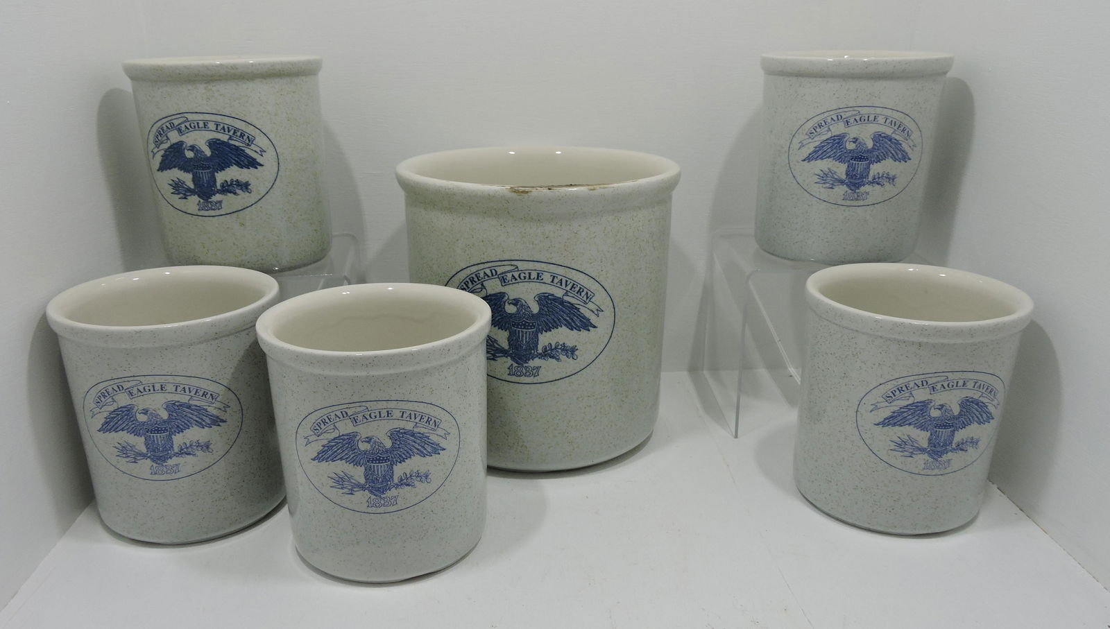 Hall China lot of 6 Spread Eagle Tavern (1 of 1)