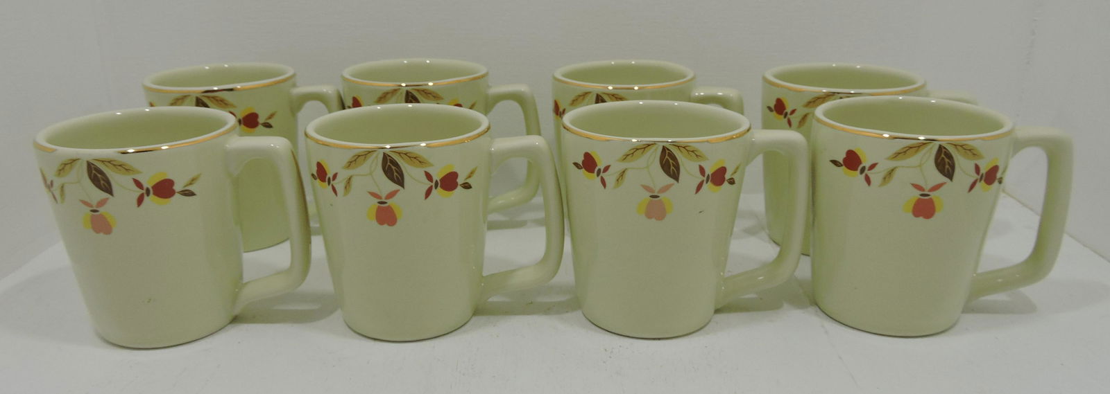 Hall China Autumn Leaf lot of 8 mugs (1 of 1)