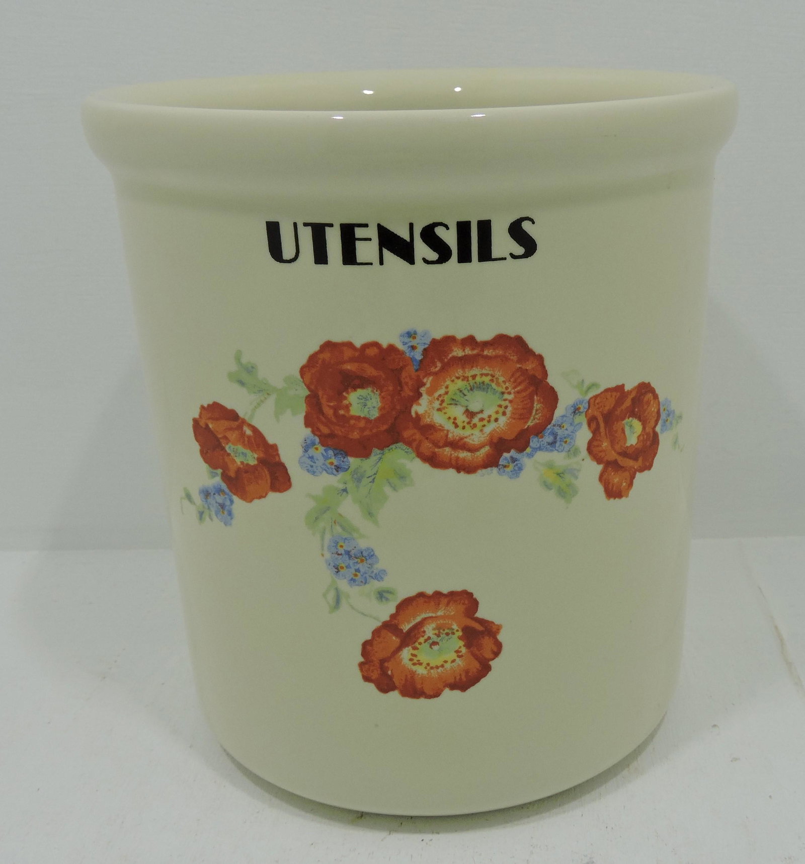 Hall China Poppy utensil crock: .