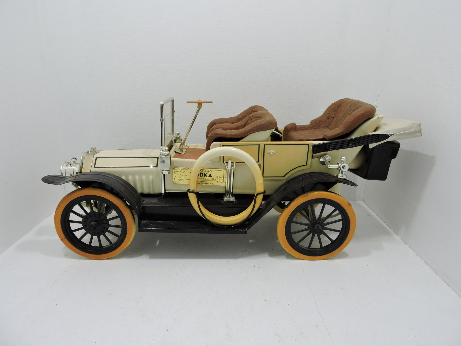 Hall China antique car liquor decanter: .