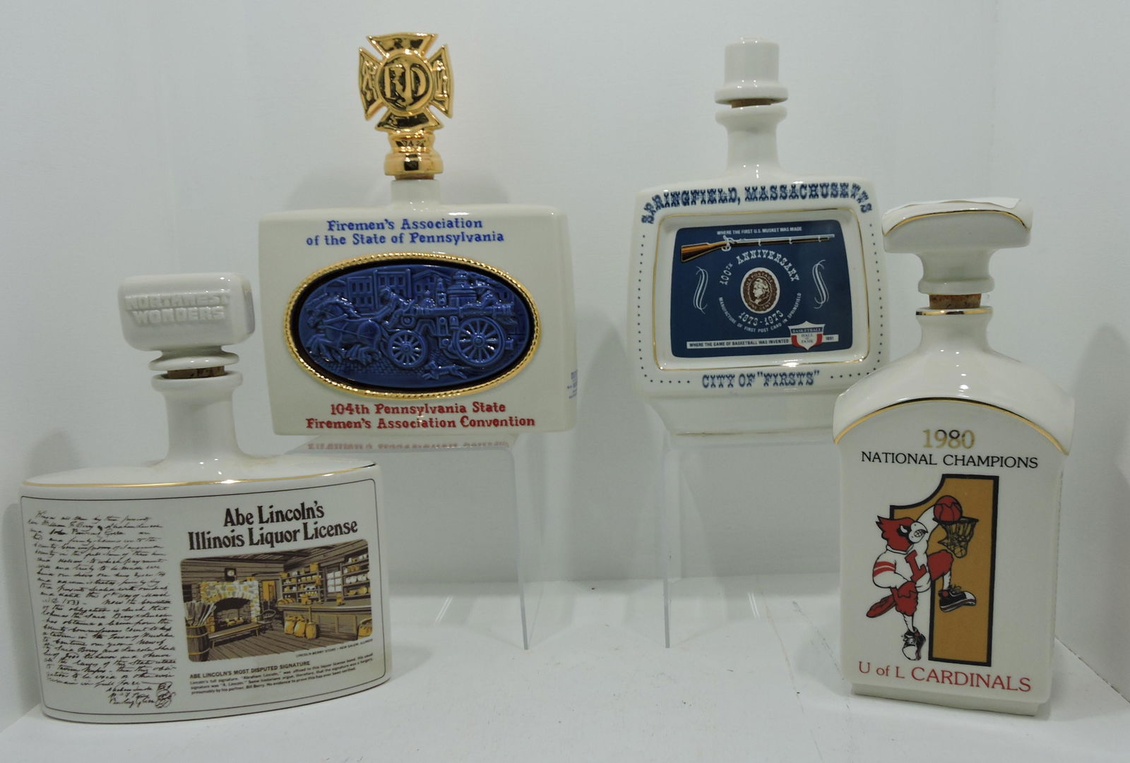 Hall China lot of 4 decanters (1 of 1)