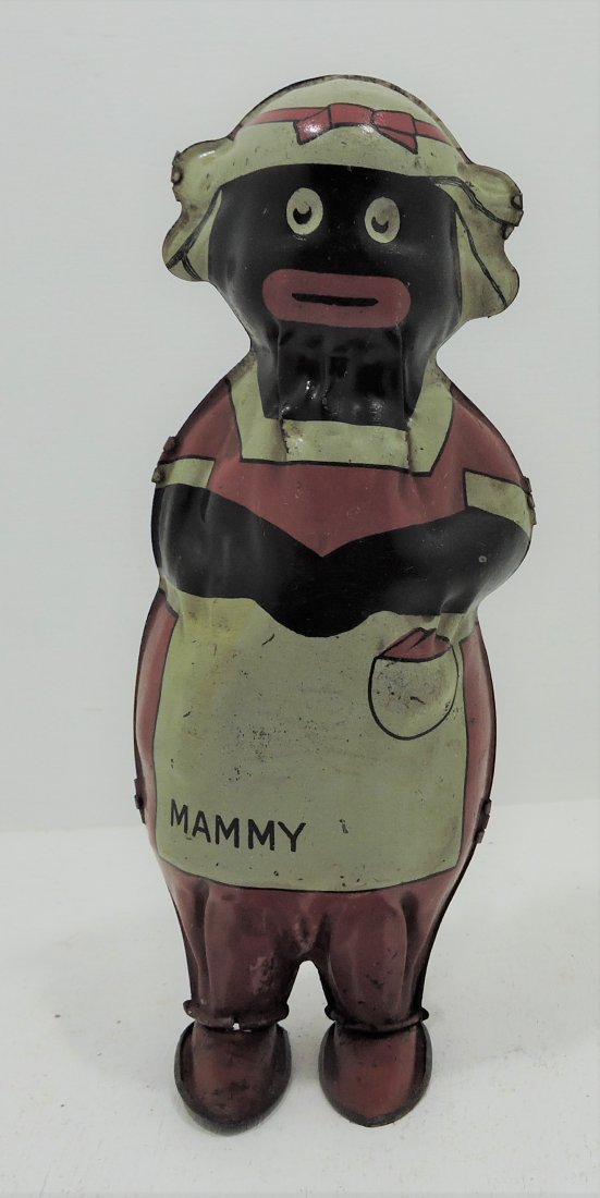 Lindstrom tin litho 'Mammy' wind up toy,: works, 8"