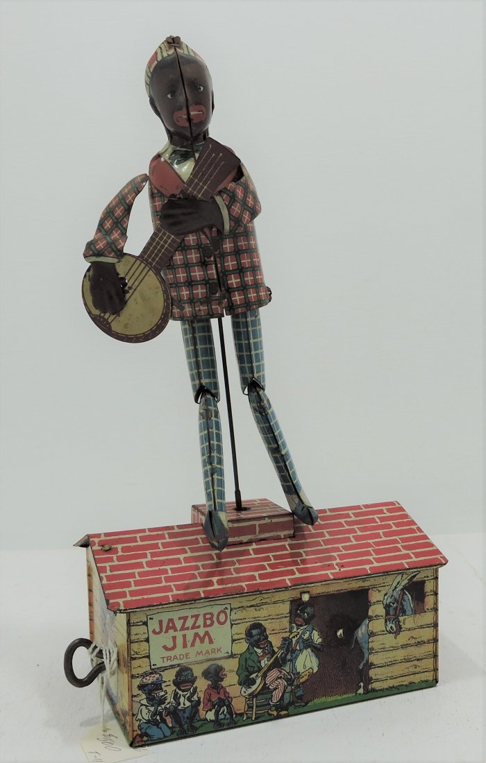 Unique Art 'Jazzbo Jim' tin litho wind up: toy, works