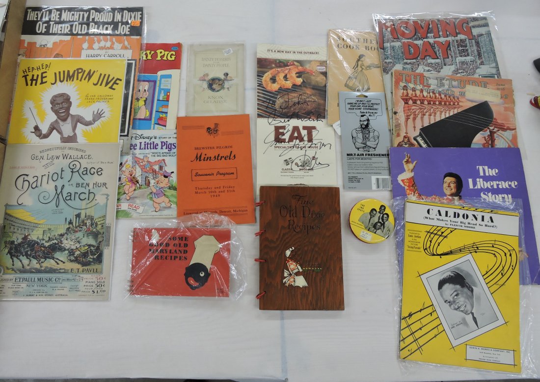 Black Americana lot of ephemera: .