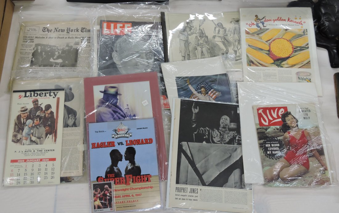 Black Americana lot of ephemera: .