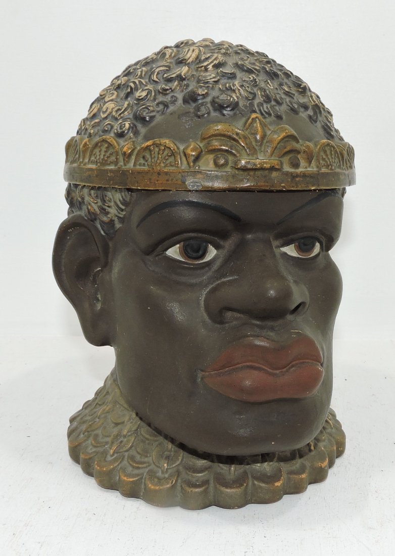 Black Americana terra cotta large: 8" humidor of native